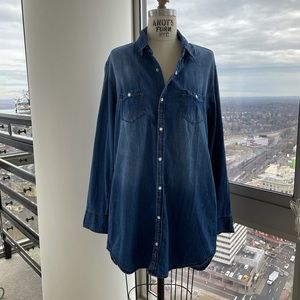 CARMAR chambray shirt dress